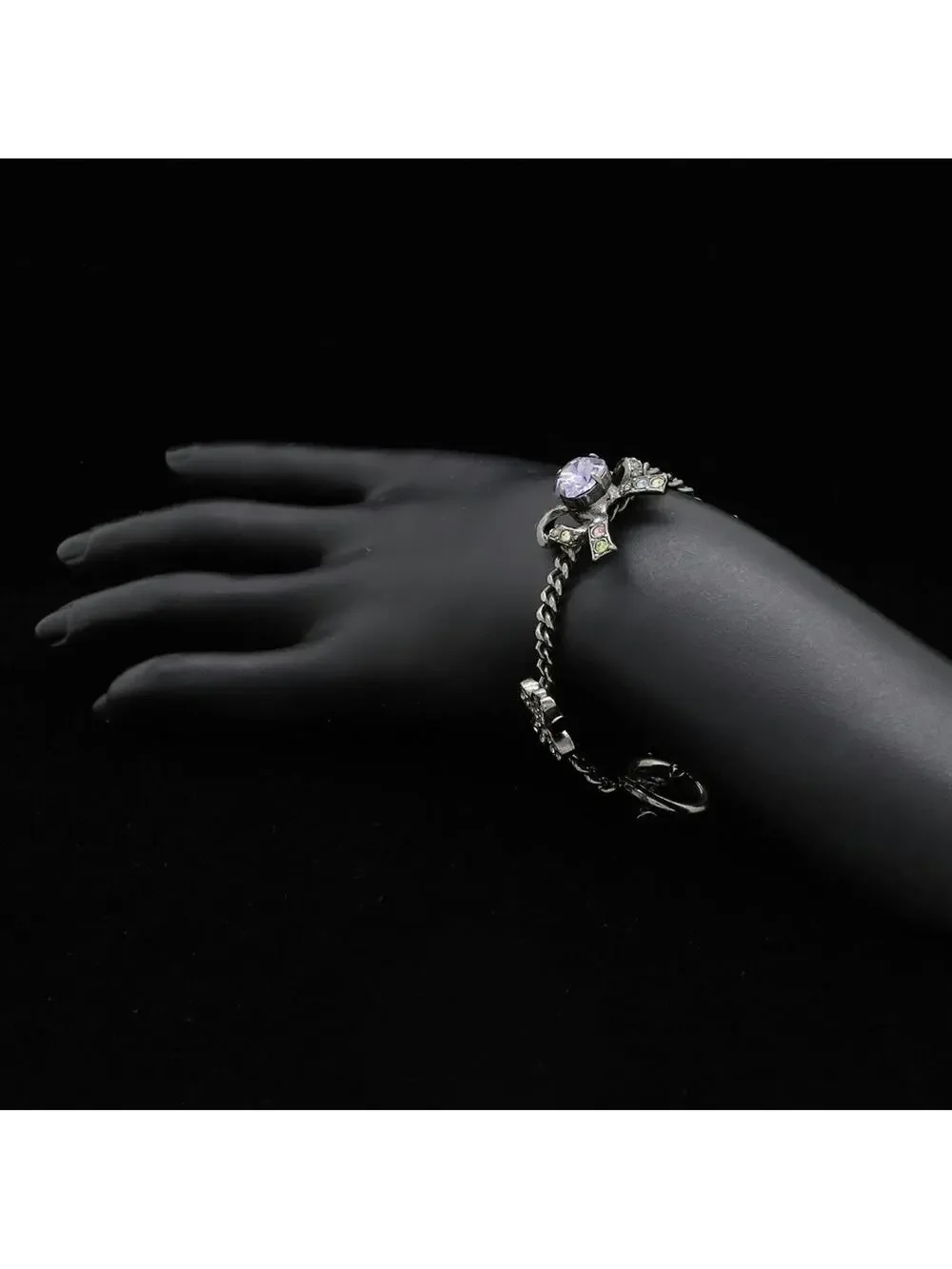 Chanel Cc Logo Chain Clover Bracelet #299773C93B